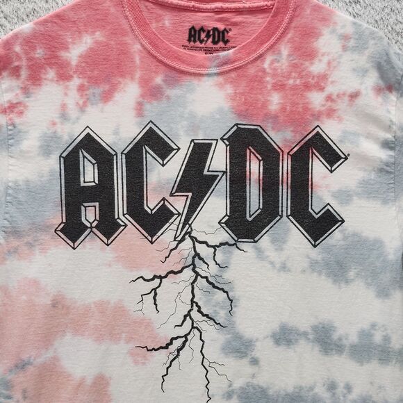AC/DC Lightning Tie Dye T-Shirt Size Small - Picture 3 of 8